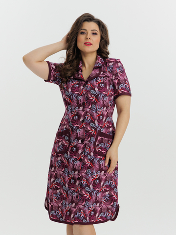 4572 Халат на пуговицах