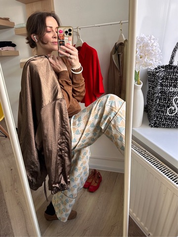 Джемпер c люрексом с V-вырезом горловины из 100% мериноса