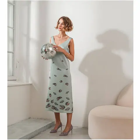 Платье c малюсками REDKOE