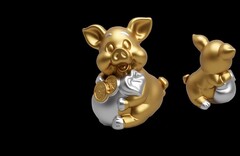 Силиконовый молд Свинка 3D