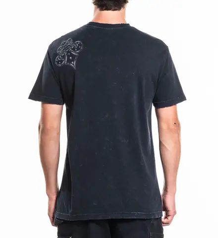 Affliction | Футболка двусторонняя мужская Tragic Reign Rev. Tee A29126 сзади