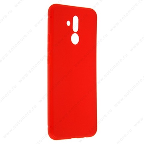 Накладка силиконовая Soft Touch ультра-тонкая для Huawei Mate 20 Lite красный