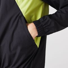 Куртка теннисная Lacoste Sport Collapsible Windbreaker - black/yellow