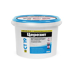 Грунтовка Бетонконтакт ЦЕРЕЗИТ (Ceresit) СТ 19 (15кг.) Зима