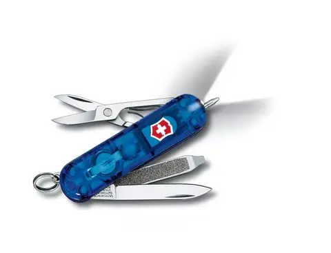 Нож складной Victorinox Signature Lite, 58 mm, Translucent Blue (0.6226.T2)