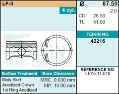 Поршень двигателя TEIKIN 42216 STD (4шт/упак)
