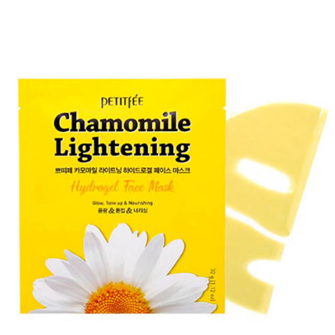 Petitfee Chamomile Lightening Hydrogel Face Mask - Гидрогелевая маска экстрактом ромашки