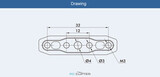 Пропеллер полимерный складной MF 1503 T-Motor (пара)