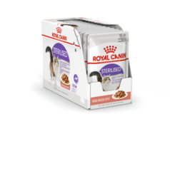 Royal Canin Sterilised Консервы для взрослых стерилизованных кошек кусочки в соусе (Пауч)