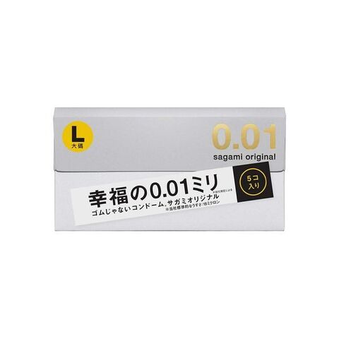 Sagami Original 0,01 №5 L-size Презервативы полиуретановые супертонкие