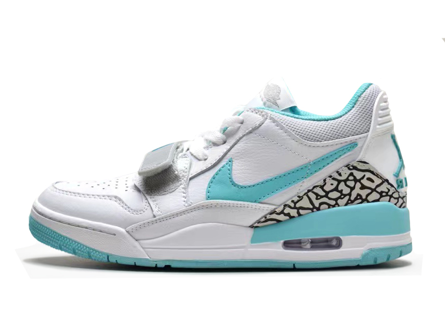 White and turquoise jordans store
