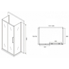 Abber Schwarzer Diamant AG30120MH-S75M-S75M Душевой уголок, 120x75x195