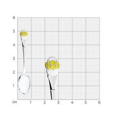 2304010037 - Ложка детская «Цыпленок» из серебра