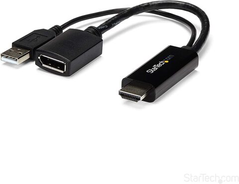 Адаптер Startech HDMI to DisplayPort Video Adapter 4K 30Hz с питанием USB