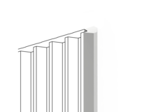 Финишный молдинг LF136B NP