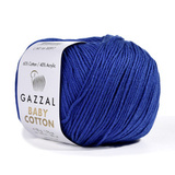 Пряжа Gazzal Baby Cotton 3421 электрик