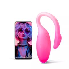 Розовый вибратор Magic Motion Flamingo Max - 