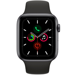 Смарт-часы Apple Watch Series 5 44mm SpaceGray Case with Black Sport Band (MWVF2GK)