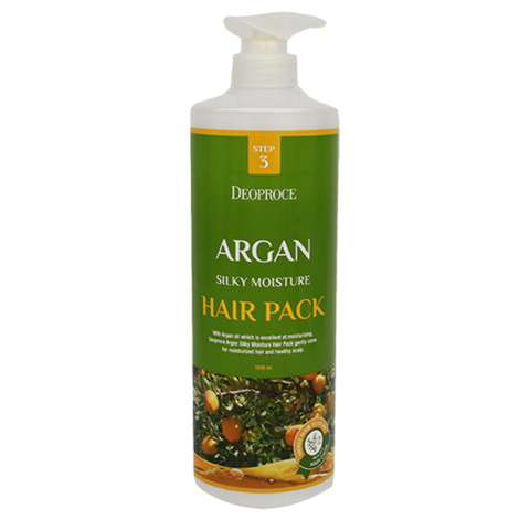 Deoproce Argan silky moisture hair pack Маска для волос с аргановым маслом
