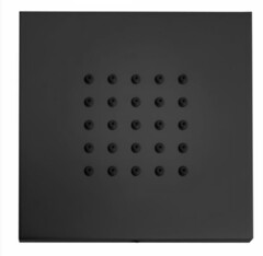 I00176.073 Bossini  Cubic Flat  Г/м настенная форсунка 10*10 см, цвет: черный матовый фото