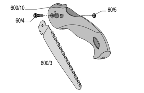 Пила садовая складная FELCO 600, 16 см