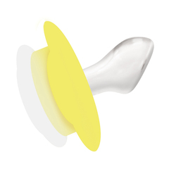 Соска-пустышка "Нежная для сна", 0+ мес., силикон, скошенный сосок (желтый)