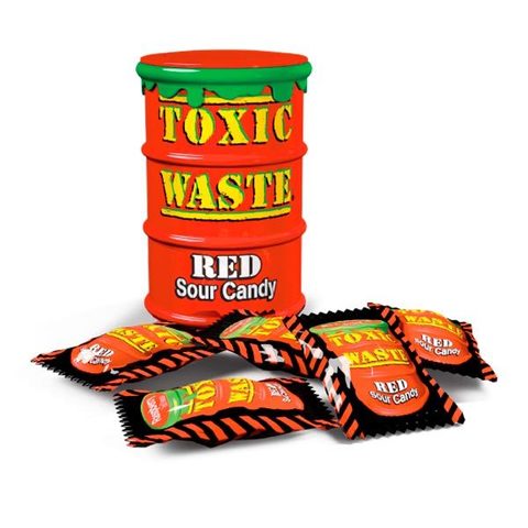 Кислые леденцы Toxic Waste Red