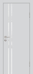 Дверь P-11 / Цвет Агат / белоснежный лакобель / Двери PROFILO PORTE