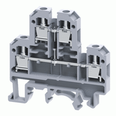 Двухуровневая клемма, винтовые зажимы проводника до 4 мм.кв. 32A/500V с диодной схемой - конфигурация D2