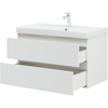 Aquanet 327998 Тумба с раковиной Вега 90 2 ящ. цв.белый глянец (327998)