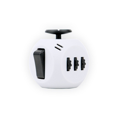 Игрушка-антистресс"Fidget Cube 3.0 Air"(Фиджет куб) с веревкой, белый/черный