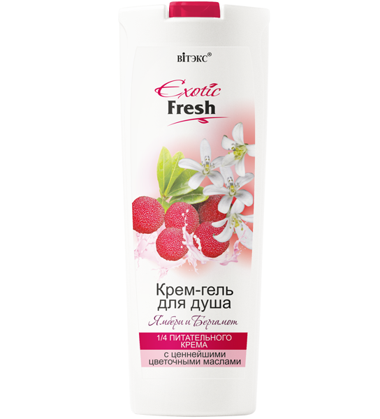 Витекс EXOTIC FRESH Крем-гель для душа "ЯМБЕРИ и БЕРГАМОТ" 500мл