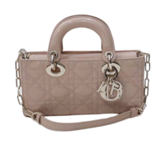 Сумка Dior Lady D-joy, модель маленького формата бледно-розовый