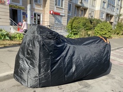 Чехол для мотоцикла БЕЗ логотип, черный, 2XL