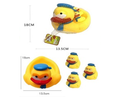 Набор уточки для плавания 4 шт моряк, размер 18*13