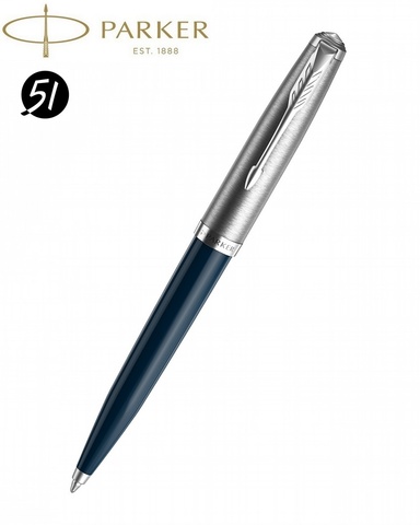 Ручка шариковая Parker 51 Core Midnight Blue CT (2123505)