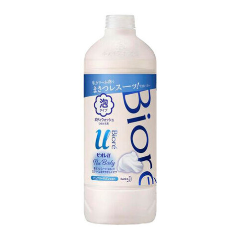 KAO Biore U Foaming Body Wash Pure Savon - Мыло-пенка для душа с освежающим ароматом
