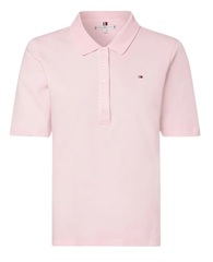 Поло женское Tommy Hilfiger 1985 Slim Pique Polo - pastel pink