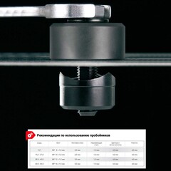 Пробойник отверстий в металле 63,5мм 3z Ruko 109635 (В)