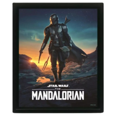 Постер 3D Star Wars The Mandalorian Nightfall