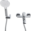 BelBagno AURORA-VASM-CRM AURORA Смеситель для ванны и душа в комплекте с ручным душем, шлангом и держателем, хром AURORA-VASM-CRM