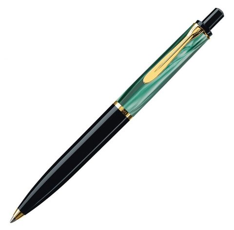 Ручка шариковая Pelikan Elegance Classic K200 Green-Marbled GT, (996694)