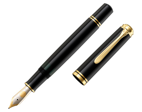 Ручка перьевая Pelikan Souverän® M1000 Black GT, B (987404)