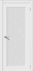Межкомнатная дверь Квест 1 / Цвет Белый / Стекло "Сатинато" / Двери Верда