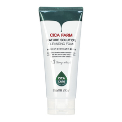 FarmStay Пенка восстанавливающая очищающая с центеллой -  Cica nature solution cleansing foam, 180мл, шт