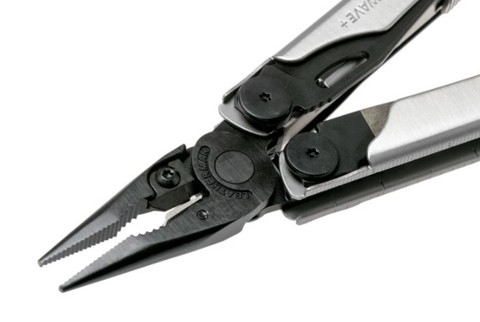 Мультитул Leatherman Wave Plus Black & Silver, нейлоновый чехол, 18 функций (832622) цвет чёрно-серебристый | Multitool-Leatherman.Ru