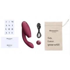 Бесконтактный клиторальный стимулятор Womanizer Duo 2 бордовый