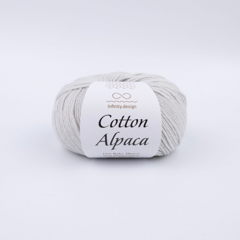 Пряжа Infinity Cotton Alpaca 1032 светло-серый