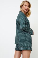 Пижама женская с шортами ARUELLE GENNY_Зеленый