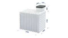 Погреб Т 2500 Тингард(240x190x260см;740кг;) - арт.555901